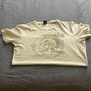Diesel light brown t shirt